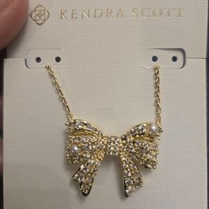 Kendra Scott Gold Bow Necklace
